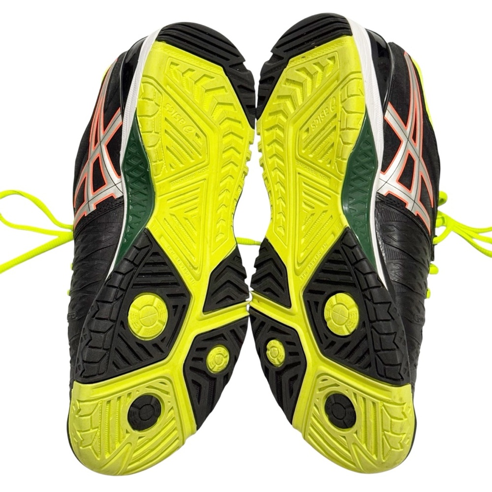 Asics Gel Resolution E500Y Cross Training Shoes Black Yellow 7.5 - Picture 6 of 12